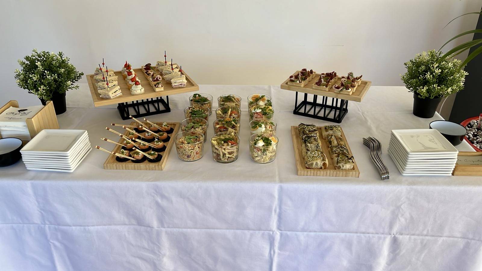Buffet pour réception privée sur la Côte d'Azur par Le Crystal Traiteur