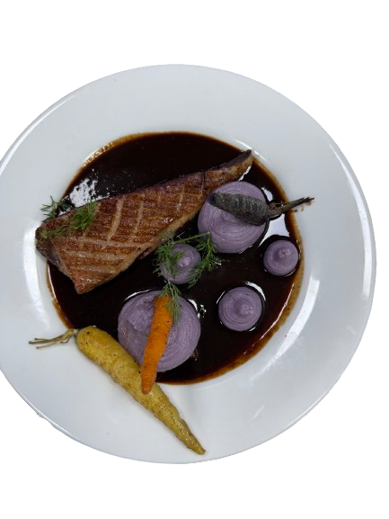 Magret de canard & purée de vitelotte 