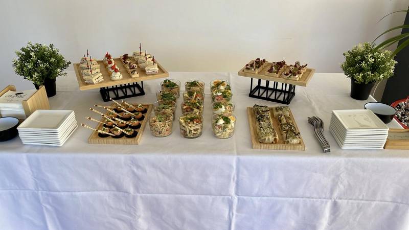 Buffet pour réception privée sur la Côte d'Azur par Le Crystal Traiteur